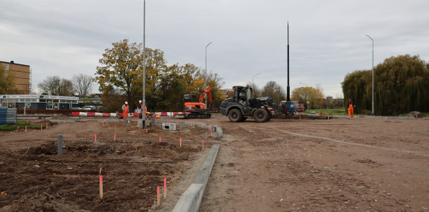 aanleggen rotonde Tiel