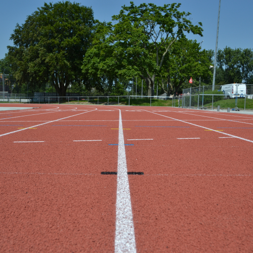 Aanleg atletiekbaan Rotterdam