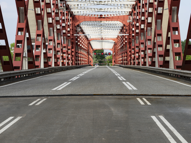 Gietasfalt op brugdek