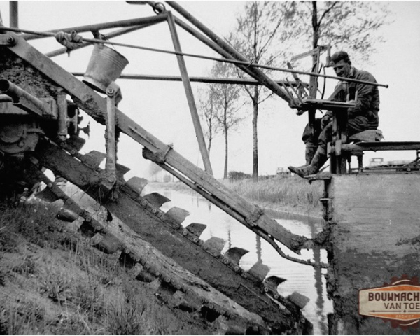 Oude foto van diepgraver